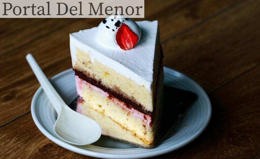 Sliced Cake on White Saucer