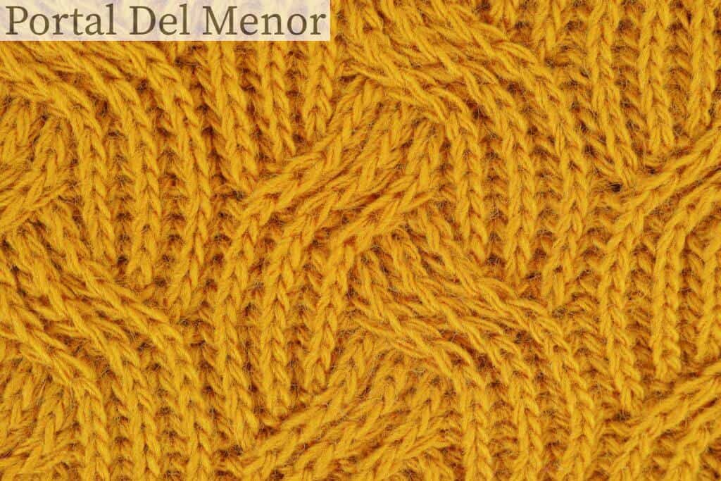 Brown Knitted Textile