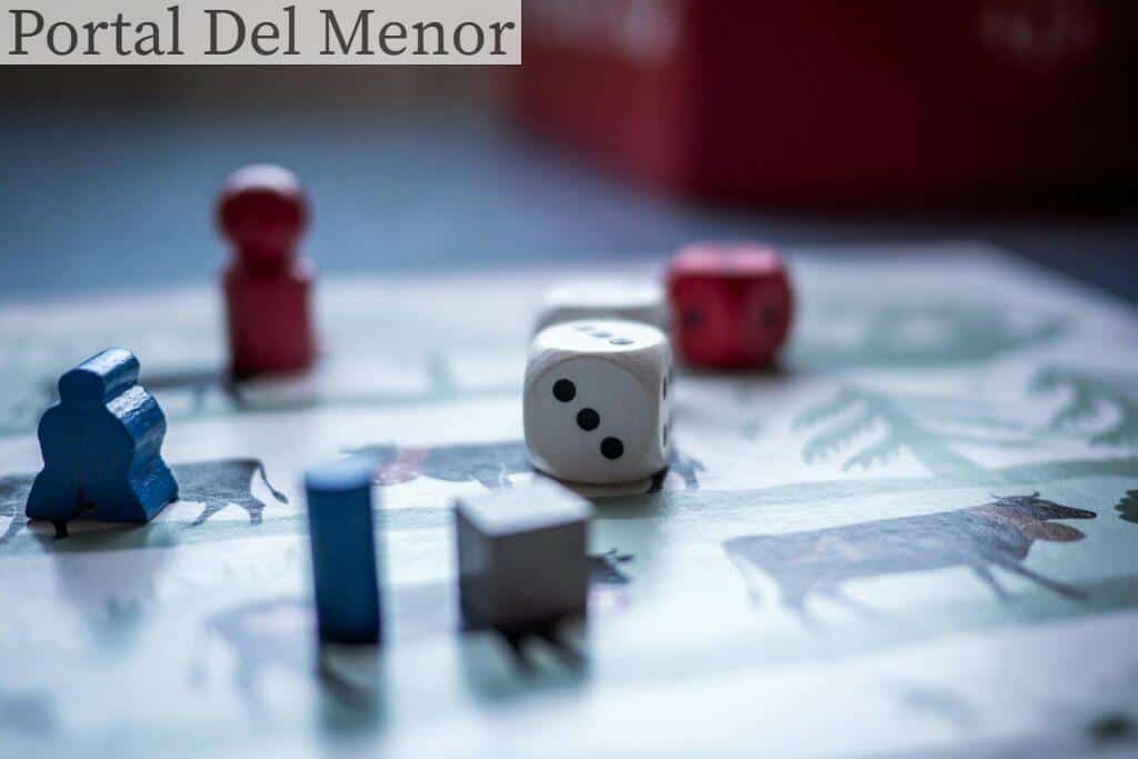 Close-up view of board game pieces and dice on a game board. Perfect for recreation and strategy themes.