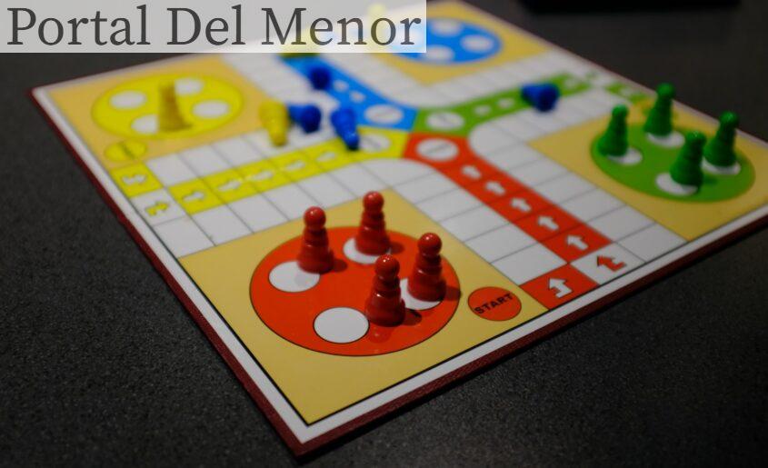 white red yellow and blue game board