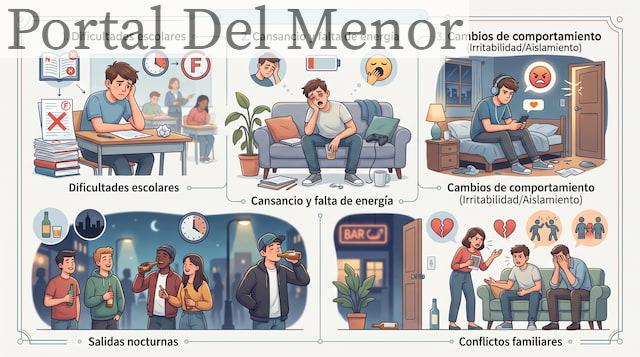 Señales de posible consumo problemático de alcohol en adolescentes